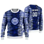 Personalized Inter Milan Camouflage Stripe Blue White Sweater Best Selling