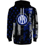 Personalized Inter Milan Distressed Flag Blue Black Hoodie Best Selling