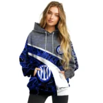 Personalized Inter Milan Hexagonal Mesh Blue Black Gray Hoodie Best Selling
