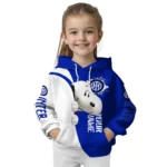 Personalized Inter Milan Peeking Snoopy Blue Hoodie Best Selling