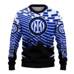 Personalized Inter Milan Pixel Flow Blue Black Sweater Best Selling