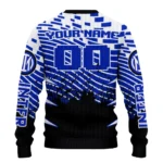 Personalized Inter Milan Pixel Flow Blue Black Sweater Best Selling