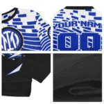 Personalized Inter Milan Pixel Flow Blue Black Sweater Best Selling
