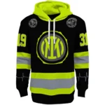 Personalized Inter Milan Safety Motif Black Neon Green Hoodie Best Selling