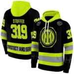Personalized Inter Milan Safety Motif Black Neon Green Hoodie Best Selling