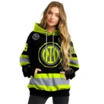 Personalized Inter Milan Safety Motif Black Neon Green Hoodie Best Selling