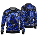 Personalized Inter Milan Skull Horde Blue Sweater Best Selling