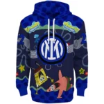 Personalized Inter Milan Spongebob Patrick Star Blue Navy Hoodie Best Selling