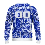 Personalized Inter Milan Streak Overlay Blue Sweater Best Selling