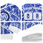 Personalized Inter Milan Streak Overlay Blue Sweater Best Selling