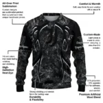 Personalized Juventus Antlers Pattern Black Sweater Best Selling