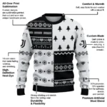 Personalized Juventus Christmastree Bands White Sweater Best Selling