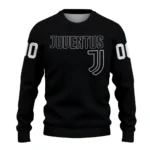 Personalized Juventus Flame Outline Black Sweater Best Selling