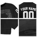 Personalized Juventus Flame Outline Black Sweater Best Selling