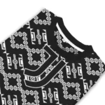 Personalized Juventus Lattice Gridwork Black Sweater Best Selling