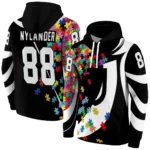 Personalized Juventus Puzzle Pieces Black Hoodie Best Selling
