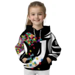 Personalized Juventus Puzzle Pieces Black Hoodie Best Selling