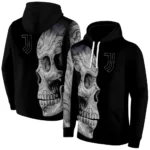 Personalized Juventus Skull Motif Black Hoodie Best Selling