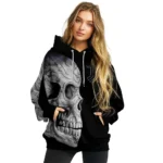 Personalized Juventus Skull Motif Black Hoodie Best Selling