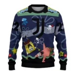 Personalized Juventus Spongebob Designs Blue Sweater Best Selling