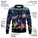 Personalized Juventus Spongebob Designs Blue Sweater Best Selling