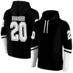 Personalized Juventus Striped Sleeves Black Hoodie Best Selling