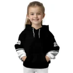 Personalized Juventus Striped Sleeves Black Hoodie Best Selling
