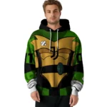 Personalized Juventus Superhero Armor Black Green Hoodie Best Selling