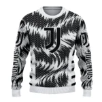 Personalized Juventus Swirl Flow Black Sweater Best Selling