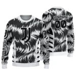 Personalized Juventus Swirl Flow Black Sweater Best Selling