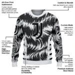 Personalized Juventus Swirl Flow Black Sweater Best Selling