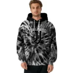 Personalized Juventus Tie Dye Pattern Black Hoodie Best Selling