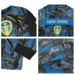 Personalized Leeds United Antlers Pattern Blue Black Sweater Best Selling