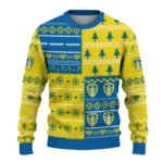 Personalized Leeds United Christmastree Bands White Sweater Best Selling