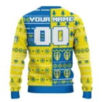 Personalized Leeds United Christmastree Bands White Sweater Best Selling