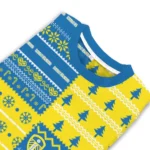 Personalized Leeds United Christmastree Bands White Sweater Best Selling