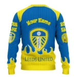 Personalized Leeds United Flame Border Blue Sweater Best Selling