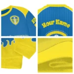 Personalized Leeds United Flame Border Blue Sweater Best Selling