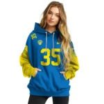 Personalized Leeds United Minimal Design Blue Hoodie Best Selling