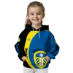 Personalized Leeds United Minimalist Design Blue Black Hoodie Best Selling