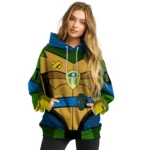 Personalized Leeds United Superhero Armor Blue Green Hoodie Best Selling
