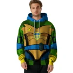 Personalized Leeds United Superhero Armor Blue Green Hoodie Best Selling
