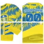 Personalized Leeds United Swirl Flow Blue Sweater Best Selling