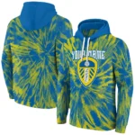 Personalized Leeds United Tie Dye Pattern Blue Hoodie Best Selling
