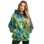 Personalized Leeds United Tie Dye Pattern Blue Hoodie Best Selling