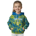 Personalized Leeds United Tie Dye Pattern Blue Hoodie Best Selling