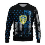 Personalized Leeds United Vintage Usa Flag Black Sweater Best Selling