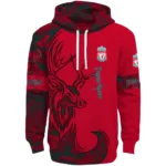 Personalized Liverpool Deer Silhouette Red Hoodie Best Selling