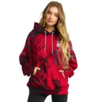 Personalized Liverpool Deer Silhouette Red Hoodie Best Selling