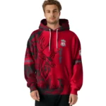 Personalized Liverpool Deer Silhouette Red Hoodie Best Selling